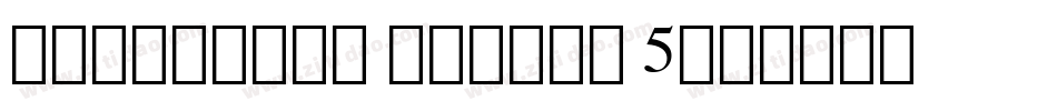 Bookshelf Symbol 5字体转换